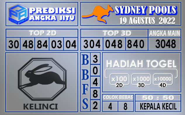 Prediksi togel sydney hari ini 19 agustus 2022