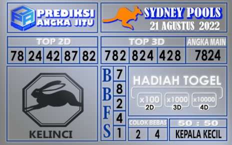 Prediksi togel sydney hari ini 21 agustus 2022