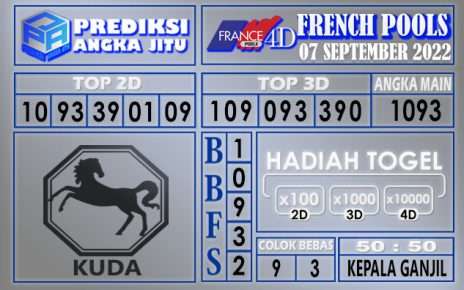 Prediksi togel french hari ini 06 september 2022