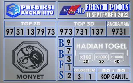 Prediksi togel french hari ini 10 september 2022