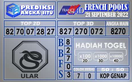 Prediksi togel french hari ini 20 september 2022