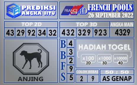 Prediksi togel french hari ini 25 september 2022