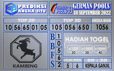 Prediksi togel german hari ini 17 september 2022