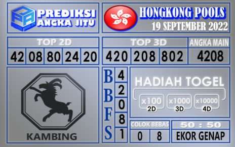 Prediksi togel hongkong hari ini 19 september 2022