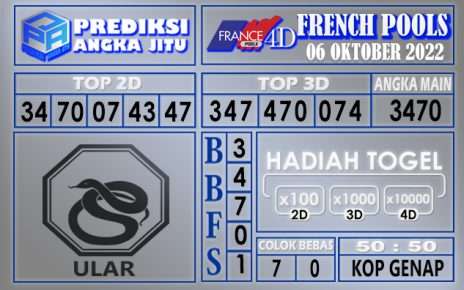 Prediksi togel french hari ini 05 oktober 2022