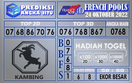 Prediksi togel french hari ini 23 oktober 2022