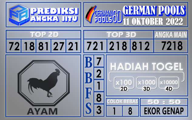 Prediksi togel german hari ini 10 oktober 2022