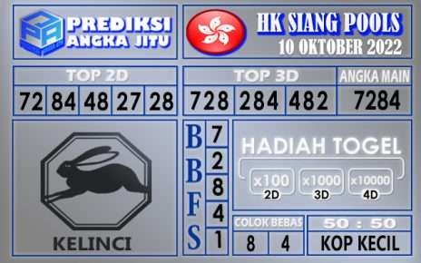 Prediksi togel hksiang hari ini 10 oktober 2022