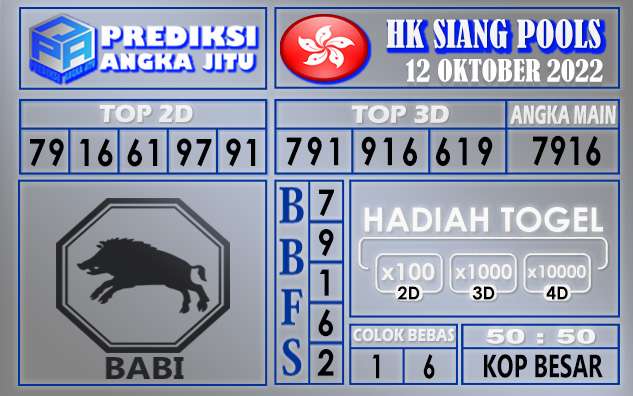 Prediksi togel hksiang hari ini 12 oktober 2022