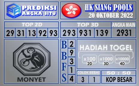 Prediksi togel hksiang hari ini 20 oktober 2022