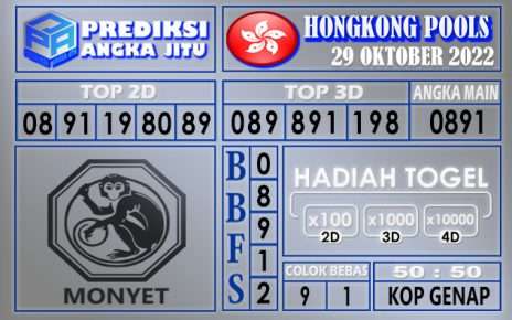 Prediksi togel hongkong hari ini 29 oktober 2022