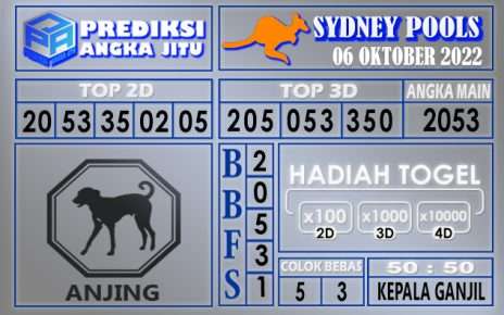 Prediksi togel sydney hari ini 06 oktober 2022