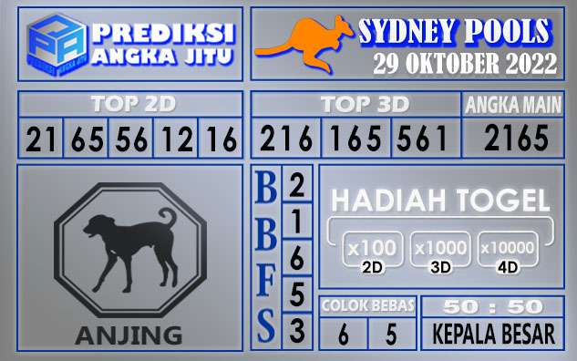 Prediksi togel syndey hari ini 29 oktober 2022