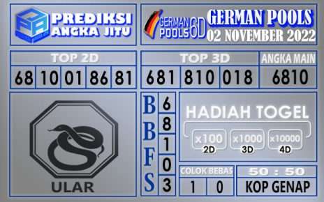 Prediksi togel german hari ini 01 november 2022