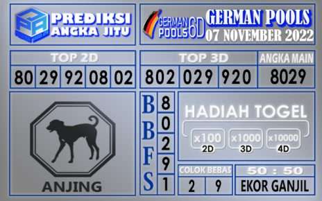 Prediksi togel german hari ini 06 november 2022