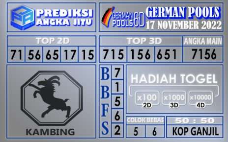 Prediksi togel german hari ini 16 november 2022