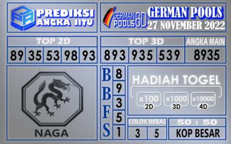 Prediksi togel german hari ini 26 november 2022