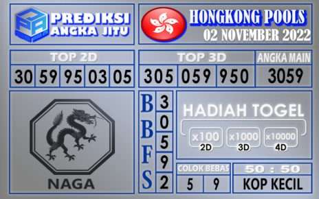 Prediksi togel hongkong hari ini 02 november 2022