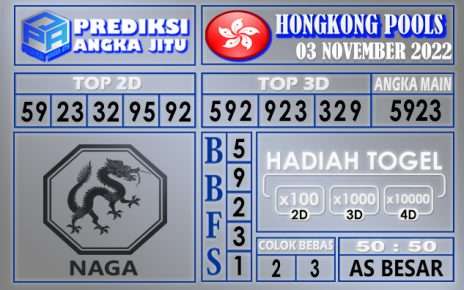 Prediksi togel hongkong hari ini 03 november 2022