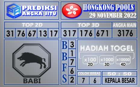 Prediksi togel hongkong hari ini 29 november 2022