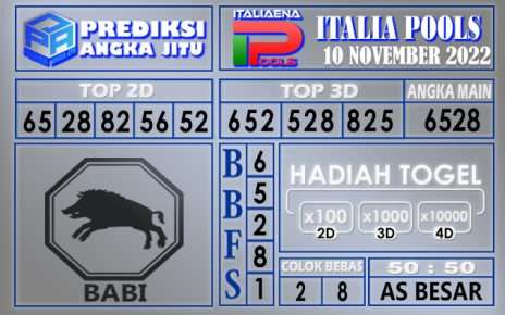 Prediksi togel italia hari ini 10 november 2022