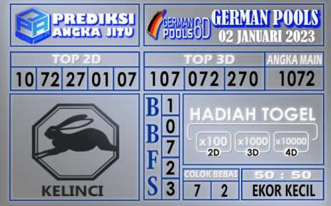 Prediksi togel german hari ini 01 januari 2023