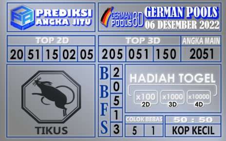 Prediksi togel german hari ini 05 desember 2022