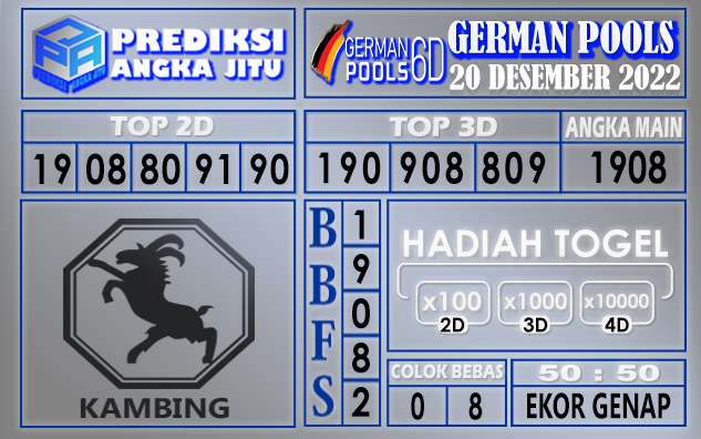 Prediksi togel german hari ini 19 desember 2022