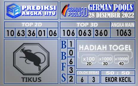 Prediksi togel german hari ini 27 desember 2022