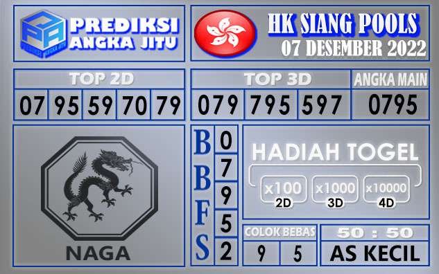 Prediksi togel hksiang hari ini 07 desember 2022