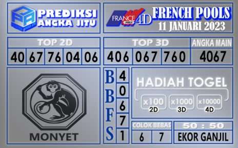 Prediksi togel french hari ini 10 januari 2023