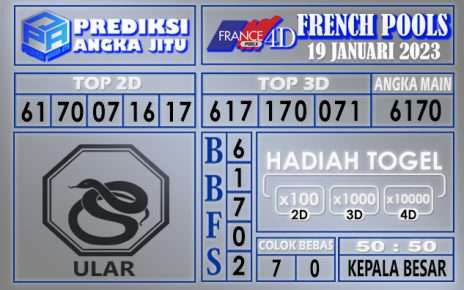 Prediksi togel french hari ini 18 januari 2023