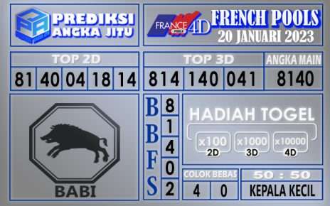 Prediksi togel french hari ini 19 januari 2023