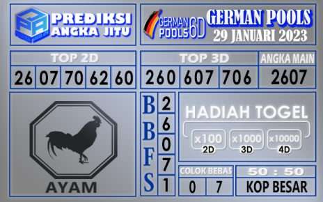 Prediksi togel german hari ini 28 januari 2023