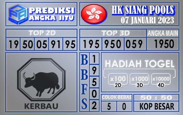 Prediksi togel hksiang hari ini 07 januari 2023