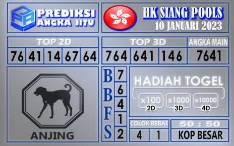 Prediksi togel hksiang hari ini 10 januari 2023