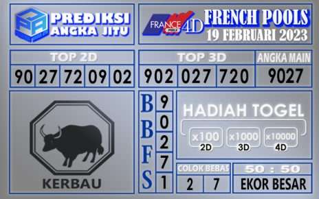 Prediksi togel french hari ini 18 februari 2023