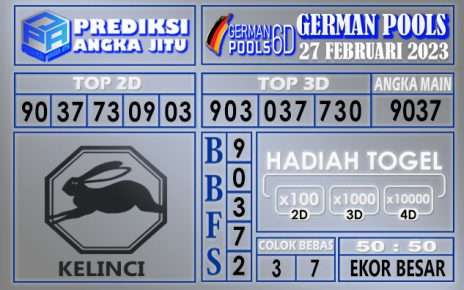 Prediksi togel german hari ini 26 februari 2023