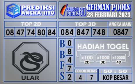 Prediksi togel german hari ini 27 februari 2023