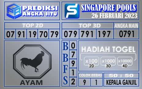 Prediksi togel singapore hari ini 26 februari 2023