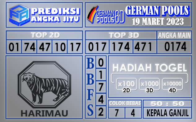 Prediksi togel german hari ini 18 maret 2023