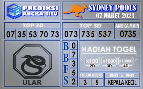 Prediksi togel sydney hari ini 07 maret 2023