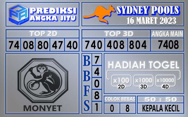 Prediksi togel sydney hari ini 16 maret 2023