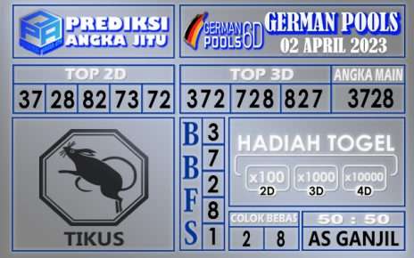 Prediksi togel german hari ini 01 april 2023