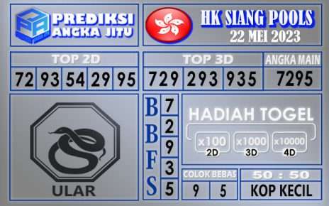 Prediksi HK Siang 22 Mei 2023