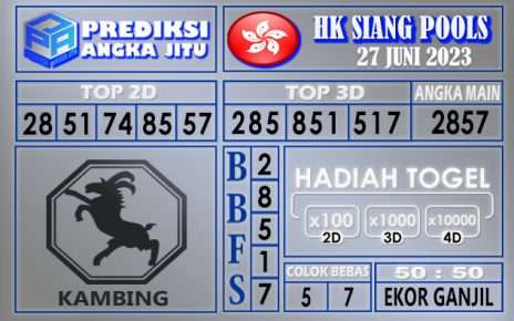 Prediksi HK Siang 27 Juni 2023