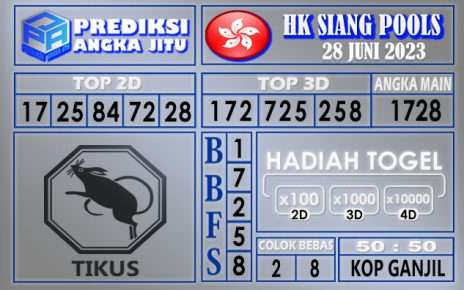 Prediksi HK Siang 28 Juni 2023