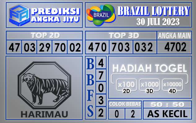 Prediksi Brazil 30 Juli 2023