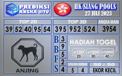 Prediksi HK Siang 27 Juli 2023