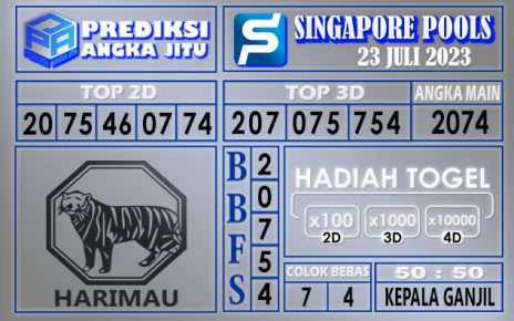 Prediksi Singapore 23 Juli 2023